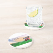 Dessous De Verre En Grès Jésus ici (Côté)