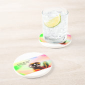 Dessous De Verre En Grès Jésus ici (Côté)
