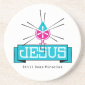 Dessous De Verre En Grès JESUS L'eau au vin Miracle (Devant)