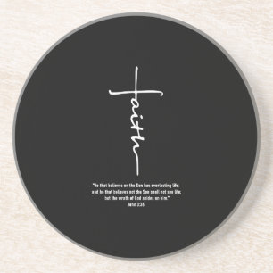 Dessous De Verre En Grès Jesus Love Faith Cross Christian Jesus Faith God