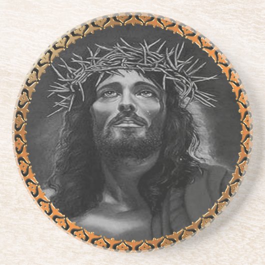 Dessous De Verre En Grès Jésus regarde dans les cieux (Devant)