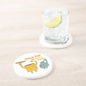 Dessous De Verre En Grès Jetez vos dessous de verre de boissons de grès (Côté)