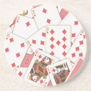Dessous De Verre En Grès Jeu de Cartes