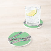 Dessous De Verre En Grès Jeu de trains (Côté)