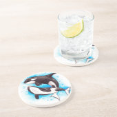 Dessous De Verre En Grès jeu d'orque (Côté)