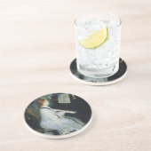 Dessous De Verre En Grès Jeune femme au piano de Renoir (Côté)