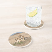 Dessous De Verre En Grès Jeunes lions (Côté)