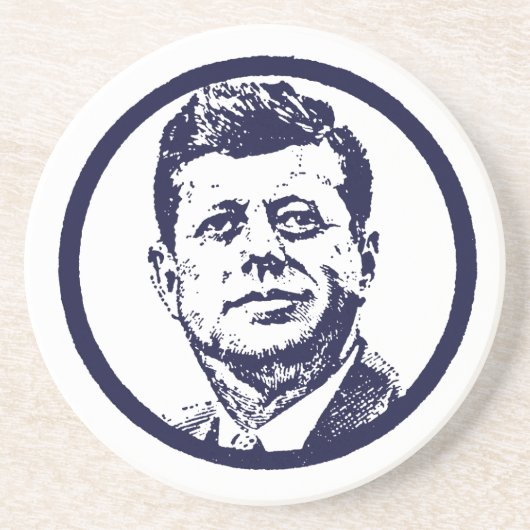 DESSOUS DE VERRE EN GRÈS JFK 1963 (Devant)