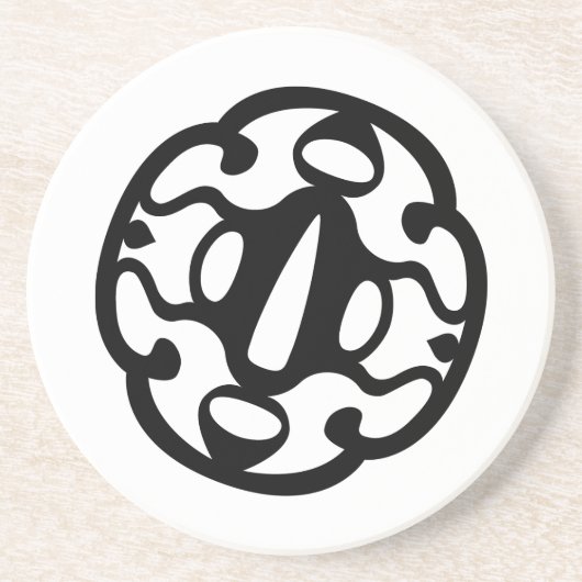 Dessous De Verre En Grès JMAC Sandstone Coaster - Black (Devant)