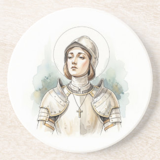 Dessous De Verre En Grès Joan of Arc , Catholic Gifts