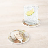 Dessous De Verre En Grès Johann Sebastian Bach im Aquarell Stil (Côté)