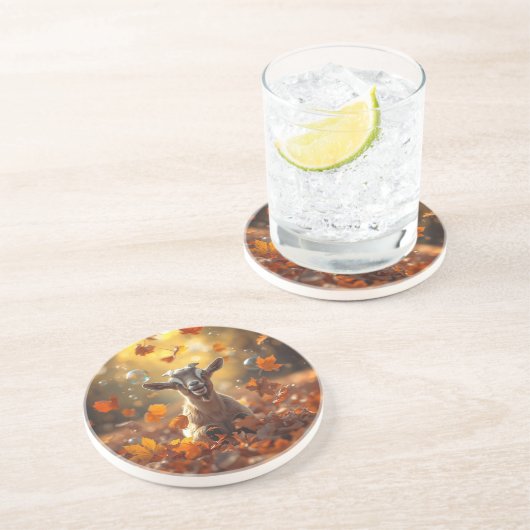 Dessous De Verre En Grès Joie d'automne (Côté)