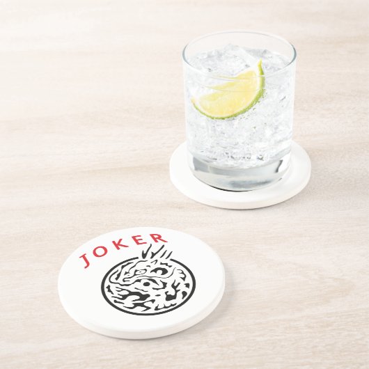 Dessous De Verre En Grès Joker d'heure-milliampère Jongg (Côté)