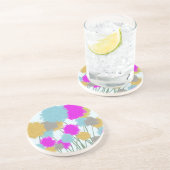 Dessous De Verre En Grès Joli Fleur sauvage (Côté)