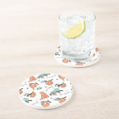Dessous De Verre En Grès Joli Motif Sloth (Côté)