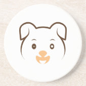 Dessous De Verre En Grès Joli rose (Devant)