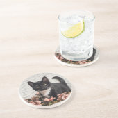 Dessous De Verre En Grès Joli Rose Bella (Côté)