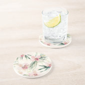 Dessous De Verre En Grès Joli rose Fleurs d'orchidées tropicales (Côté)