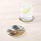 Dessous De Verre En Grès Jolie Fée (Côté)