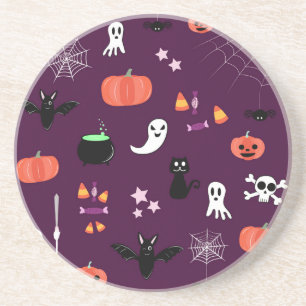 Dessous De Verre En Grès Jolie Halloween Créatif Art