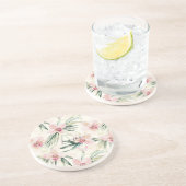 Dessous De Verre En Grès Jolie Orchidée rose (Côté)