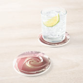 Dessous De Verre En Grès Jolie rose rose (Côté)