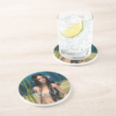 Dessous De Verre En Grès Jolie sirène (Côté)