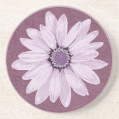 Dessous De Verre En Grès Jolie tête de fleur Lilac sur violet (Devant)