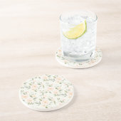 Dessous De Verre En Grès Jolies Fleurs de Pêcher (Côté)