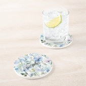 Dessous De Verre En Grès Jolies Fleurs Violettes  (Côté)