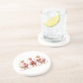 Dessous De Verre En Grès Jolies petites oies coquettes amies (Côté)