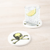 Dessous De Verre En Grès Jolly roger (Côté)