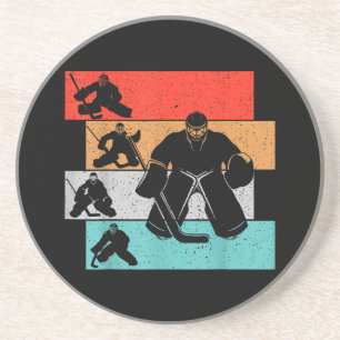 Dessous De Verre En Grès Joueur de hockey sur glace