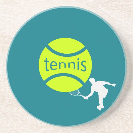 Dessous De Verre En Grès Joueur de tennis (Devant)