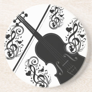 Dessous De Verre En Grès Jouons,Violin_