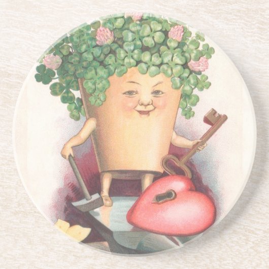 Dessous De Verre En Grès Jour de Saint Patrick (Devant)