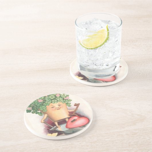 Dessous De Verre En Grès Jour de Saint Patrick (Côté)