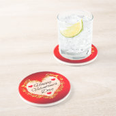 Dessous De Verre En Grès Joyeuse Saint-Valentin !-47949 (Côté)