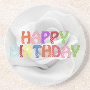 Dessous De Verre En Grès Joyeux anniversaire