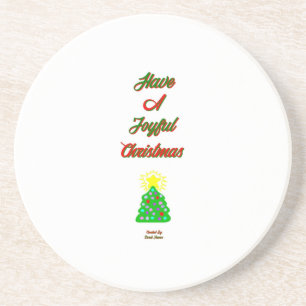 Dessous De Verre En Grès Joyeux Dessous de verre de grès de Noël