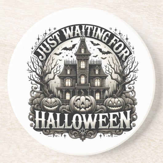 Dessous De Verre En Grès Joyeux halloween (Devant)
