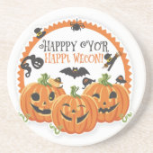 Dessous De Verre En Grès Joyeux Halloween Conception de Célébration de Sais (Devant)