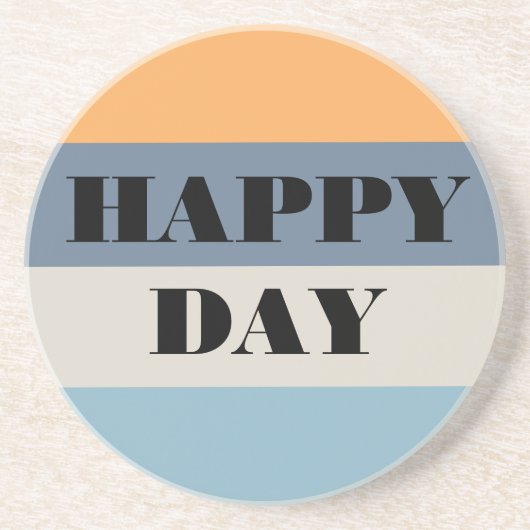 Dessous De Verre En Grès Joyeux Jour (Devant)