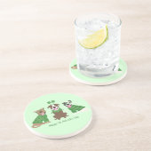 Dessous De Verre En Grès Joyeux Jour de la Saint Patrick Pit Bull Dogs (Côté)