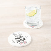 Dessous De Verre En Grès Joyeux motif de Pâques (Côté)
