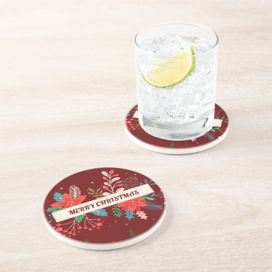 Dessous De Verre En Grès Joyeux Noël (Côté)