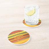 Dessous De Verre En Grès Joyeux Noël Dieu Béni Vous Couleurs Design (Côté)