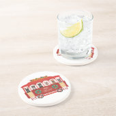 Dessous De Verre En Grès Joyeux Noël Français Bulldogs Vacances Trolly (Côté)