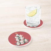 Dessous De Verre En Grès Joyeux Noël Moo (Côté)