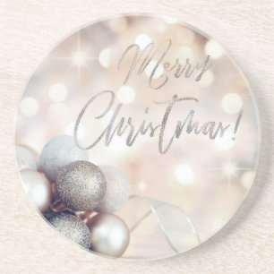 Dessous De Verre En Grès Joyeux ornements de Noël